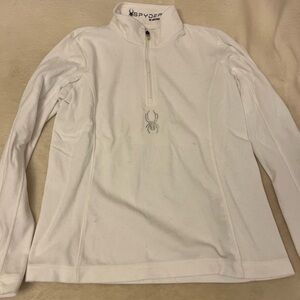 Spyder Ivory Quarter-Zip shirt